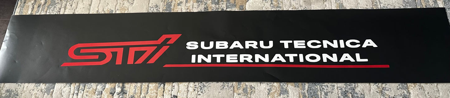 Vinyl Decals | Subaru Winshield Banner Sticker | Subaru Tecnica International Decals | Impreza WRX STi Forester