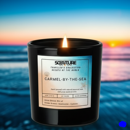 Scenture Candle Travelers' Collection: Carmel-by-the-Sea Candle (Ocean Breeze • Eucalyptus • Cypress)