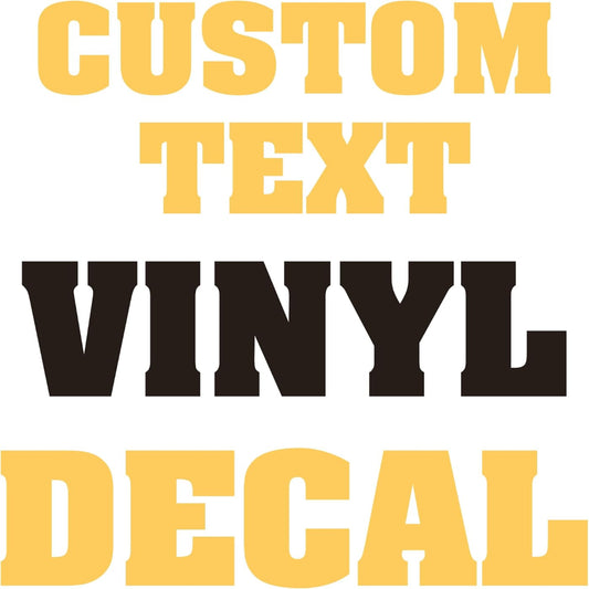 Custom Vinyl Lettering ! Design your Own Vinyl Lettering Decal Sticker (Die-Cut, no background)